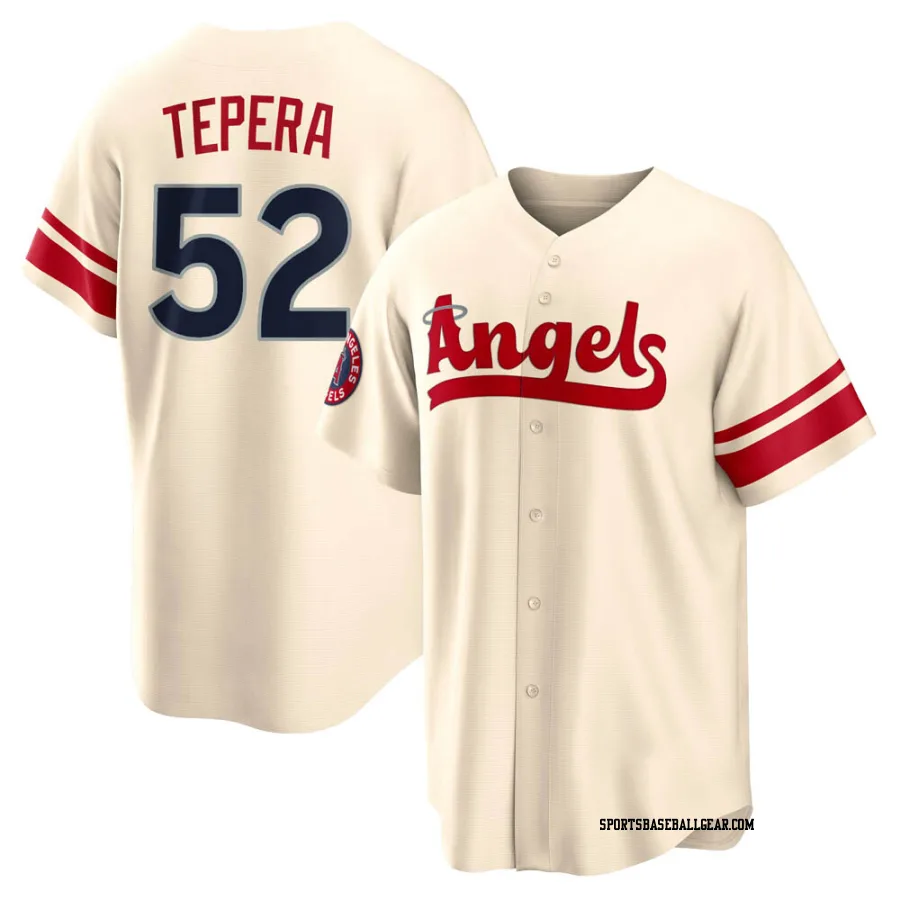 Ryan Tepera Men's Los Angeles Angels Cream Replica 2022 City Connect Jersey