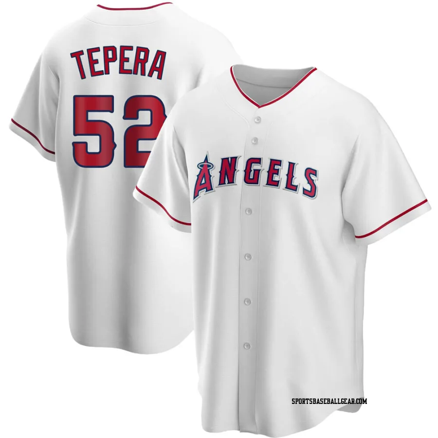 Ryan Tepera Men's Los Angeles Angels White Replica Home Jersey