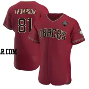 Ryan Thompson Men's Arizona Diamondbacks Authentic Crimson Alternate 2023 World Series Jersey