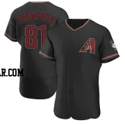 Ryan Thompson Men's Arizona Diamondbacks Black Authentic Alternate Jersey