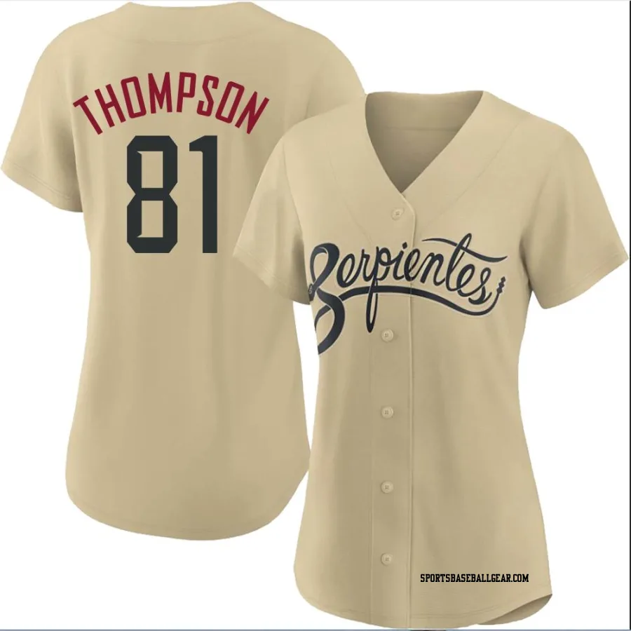 Ryan Thompson Women's Arizona Diamondbacks Gold Replica 2021 City Connect Cool Base Jersey