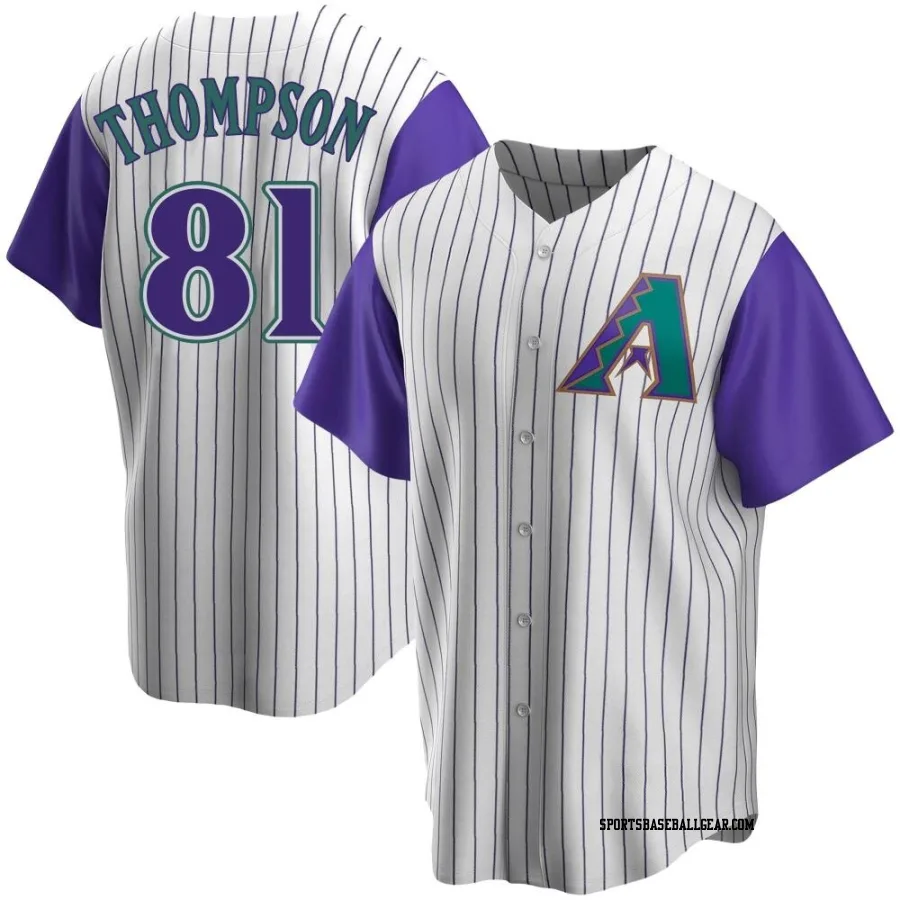 Ryan Thompson Youth Arizona Diamondbacks Cream/Purple Replica Alternate Cooperstown Collection Jersey