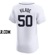 Ryan Vilade Men's Detroit Tigers White Elite Home Jersey