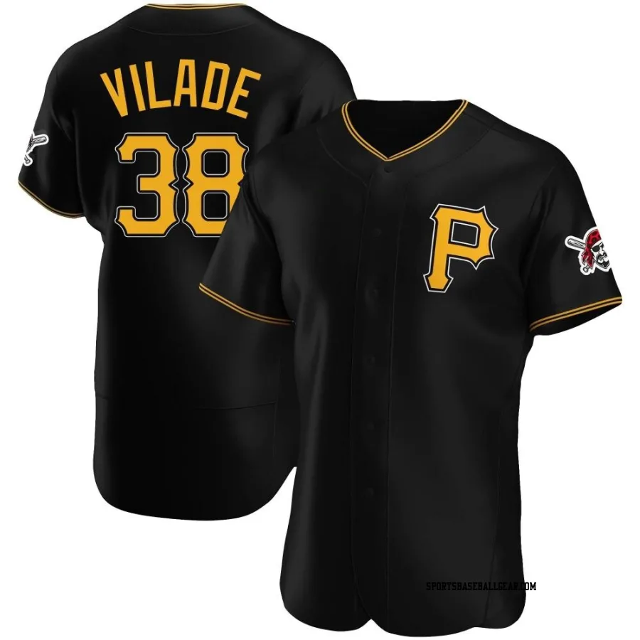 Ryan Vilade Men's Pittsburgh Pirates Black Authentic Alternate Jersey