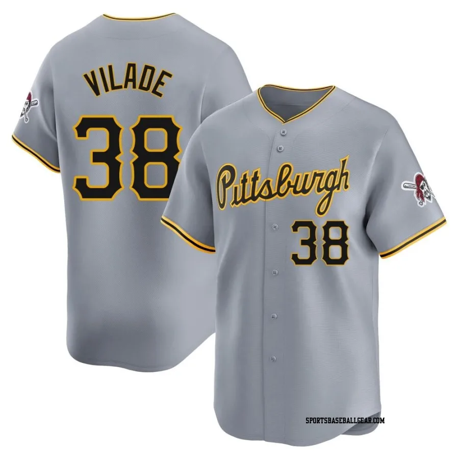 Ryan Vilade Men's Pittsburgh Pirates Gray Limited Away Jersey