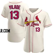 Ryan Vilade Men's St. Louis Cardinals Cream Authentic Alternate Jersey