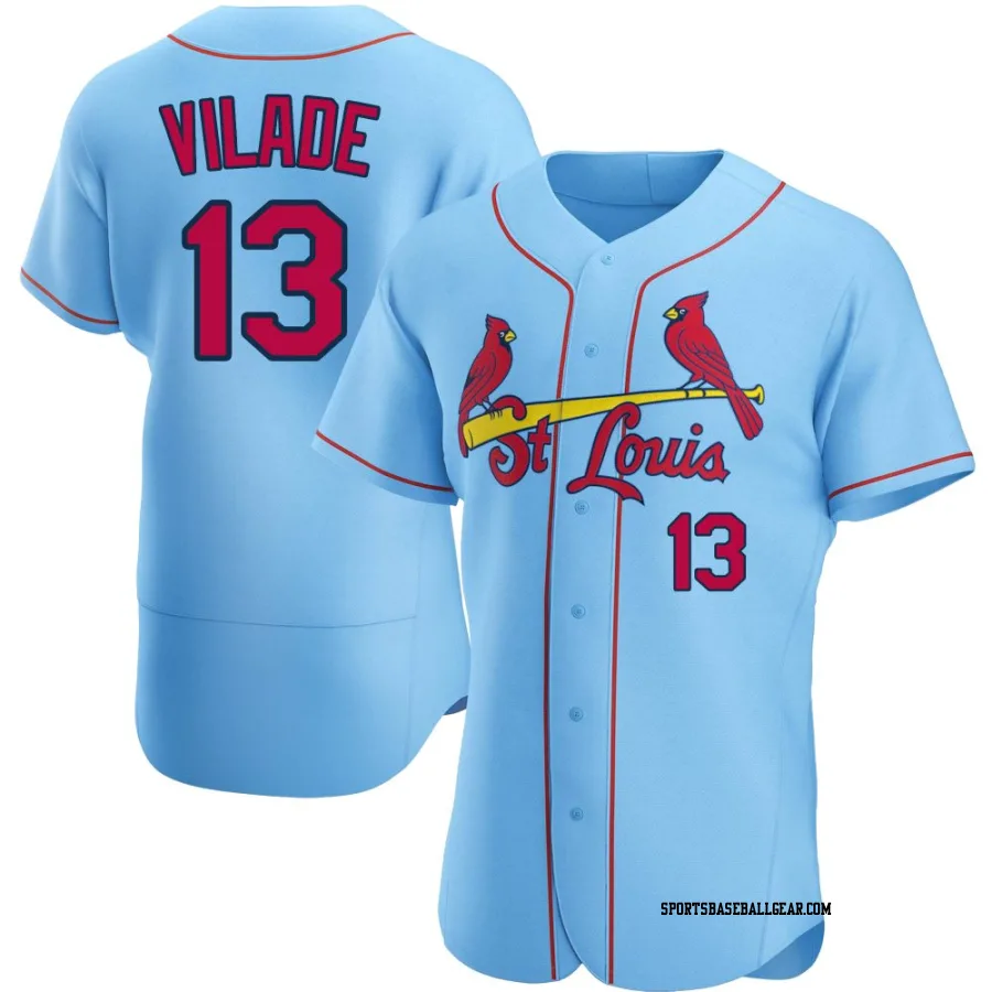 Ryan Vilade Men's St. Louis Cardinals Light Blue Authentic Alternate Jersey