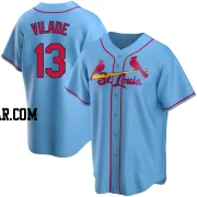 Ryan Vilade Men's St. Louis Cardinals Light Blue Replica Alternate Jersey