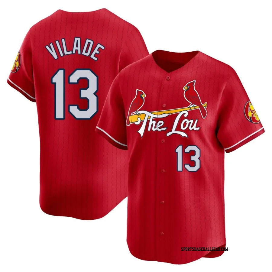 Ryan Vilade Men's St. Louis Cardinals Red Limited 2024 City Connect Jersey