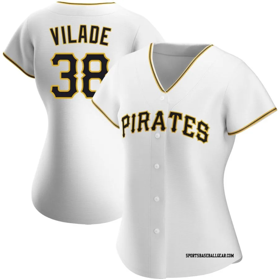 Ryan Vilade Women's Pittsburgh Pirates White Authentic Home Jersey