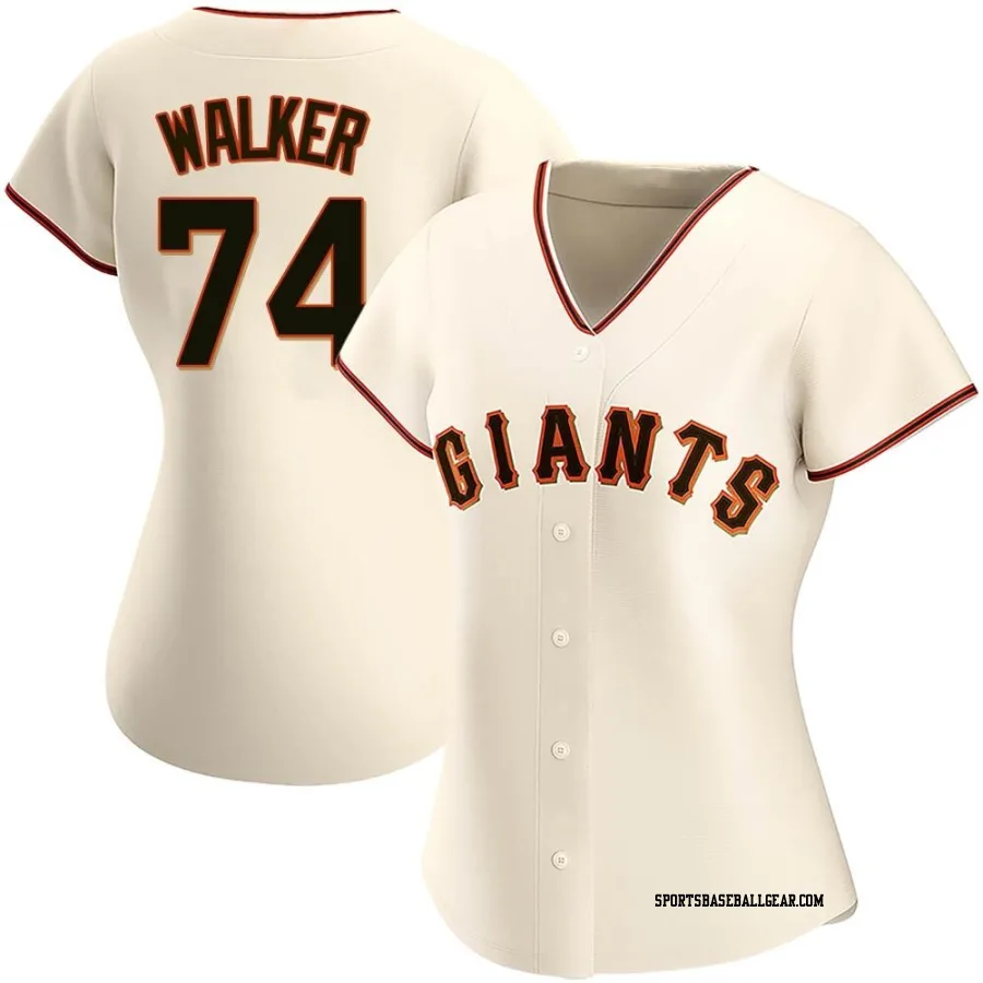 Ryan Walker Women's San Francisco Giants Cream Replica Home Jersey