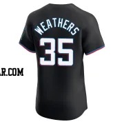 Ryan Weathers Men's Miami Marlins Black Elite Alternate Vapor Premier Jersey