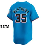Ryan Weathers Men's Miami Marlins Blue Limited Alternate Jersey