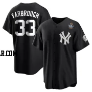 Ryan Yarbrough Youth New York Yankees Black/White Replica 2024 World Series Jersey