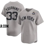 Ryan Yarbrough Youth New York Yankees Gray Limited Away 2024 World Series Jersey