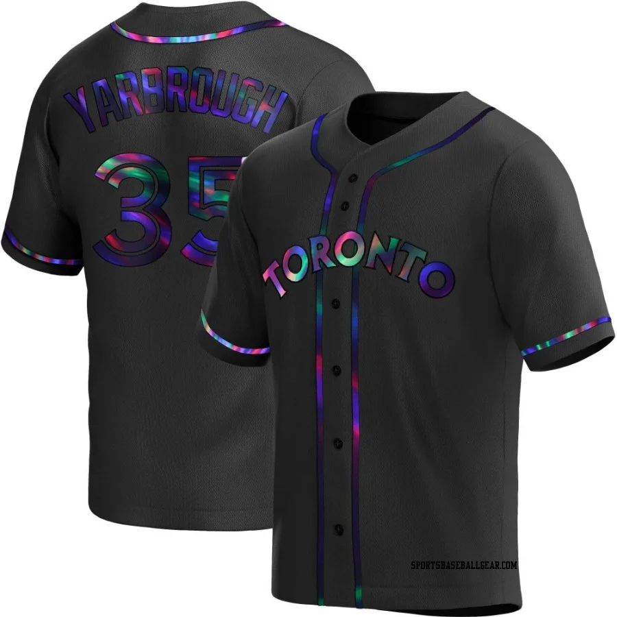 Ryan Yarbrough Youth Toronto Blue Jays Black Holographic Replica Alternate Jersey