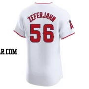 Ryan Zeferjahn Men's Los Angeles Angels White Elite Home Jersey