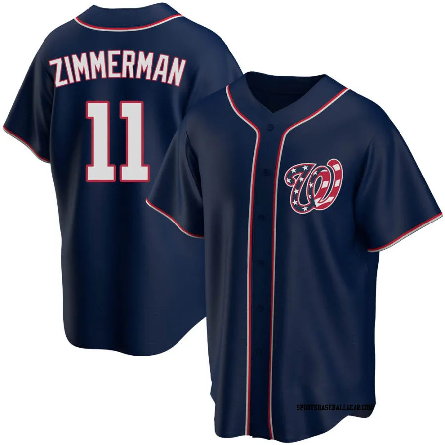 Ryan Zimmerman Men's Washington Nationals Navy Replica Alternate Team Jersey
