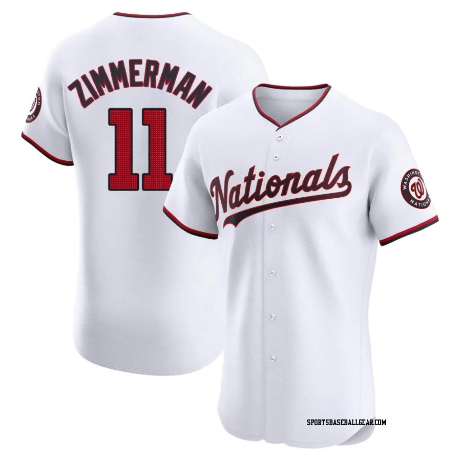 Ryan Zimmerman Men's Washington Nationals White Elite Home Jersey
