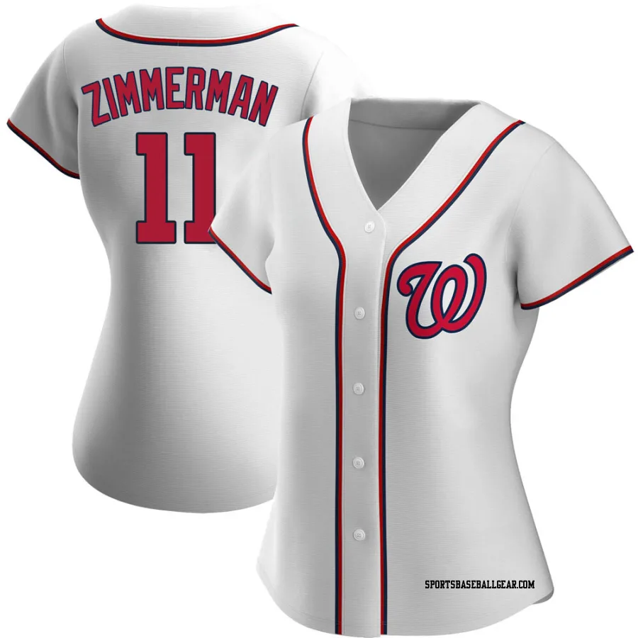Ryan Zimmerman Women's Washington Nationals White Replica Home Jersey