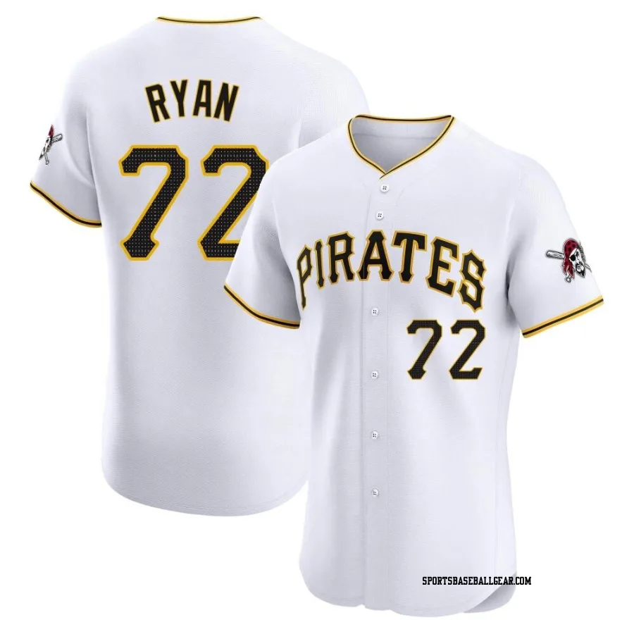 Ryder Ryan Men's Pittsburgh Pirates White Elite Home Jersey