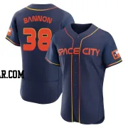 Rylan Bannon Men's Houston Astros Navy Authentic 2022 City Connect Jersey