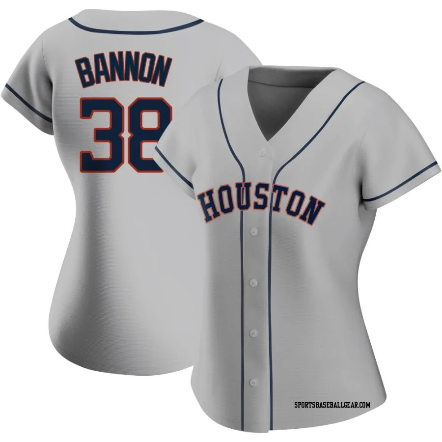 Rylan Bannon Women's Houston Astros Gray Authentic Road 2020 Jersey