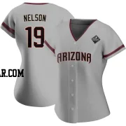 Ryne Nelson Women's Arizona Diamondbacks Gray Authentic Road 2023 World Series Jersey