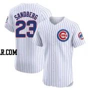 Ryne Sandberg Men's Chicago Cubs White Elite Home Jersey