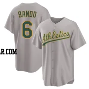 Sal Bando Youth Oakland Athletics Gray Replica Away 2.0 Jersey