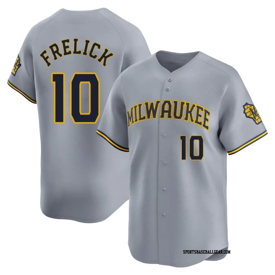 Sal Frelick Youth Milwaukee Brewers Gray Limited Away Jersey