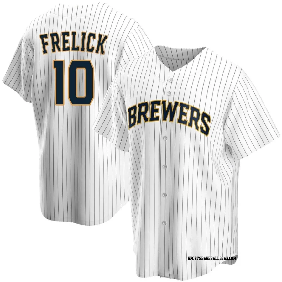 Sal Frelick Youth Milwaukee Brewers White Replica Home Jersey