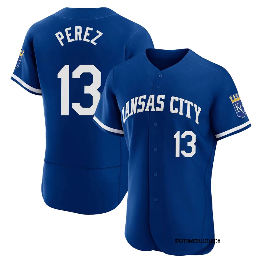 Salvador Perez Men's Kansas City Royals Royal Authentic 2022 Alternate Jersey