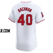 Sam Bachman Men's Los Angeles Angels White Elite Home Jersey