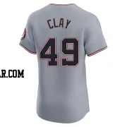Sam Clay Men's Washington Nationals Gray Elite Road Jersey