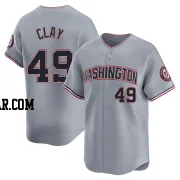 Sam Clay Men's Washington Nationals Gray Limited Road Jersey