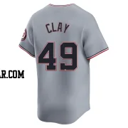 Sam Clay Youth Washington Nationals Gray Limited Road Jersey