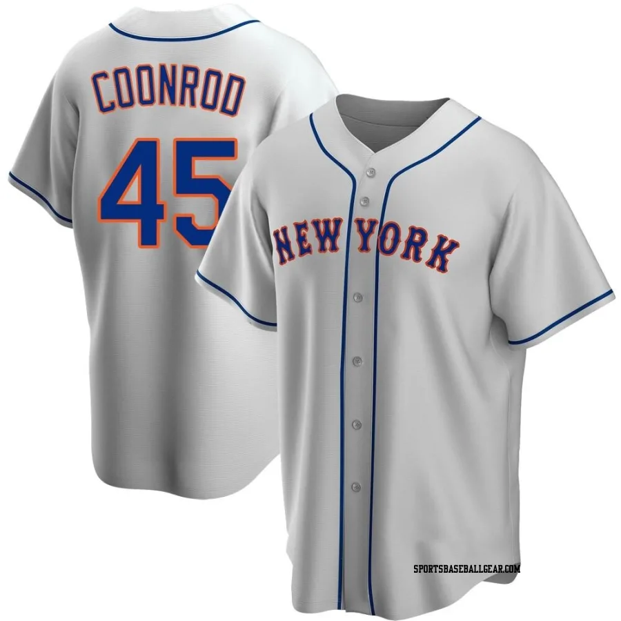 Sam Coonrod Men's New York Mets Gray Replica Road Jersey