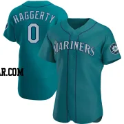 Sam Haggerty Men's Seattle Mariners Aqua Authentic Alternate Jersey