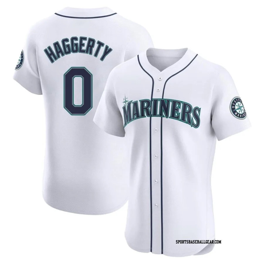 Sam Haggerty Men's Seattle Mariners White Elite Home Jersey