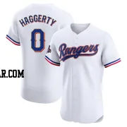Sam Haggerty Men's Texas Rangers Gold Elite White 2024 Collection Jersey