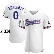 Sam Haggerty Men's Texas Rangers White Authentic Home Jersey