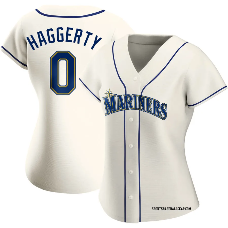 Sam Haggerty Women's Seattle Mariners Cream Authentic Alternate Jersey