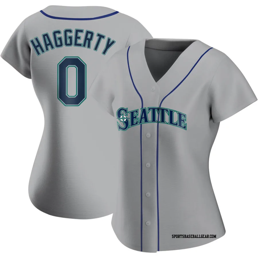 Sam Haggerty Women's Seattle Mariners Gray Authentic Road Jersey
