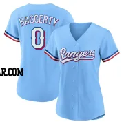 Sam Haggerty Women's Texas Rangers Light Blue Replica Alternate Jersey