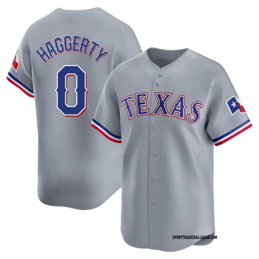 Sam Haggerty Youth Texas Rangers Gray Limited Away Jersey