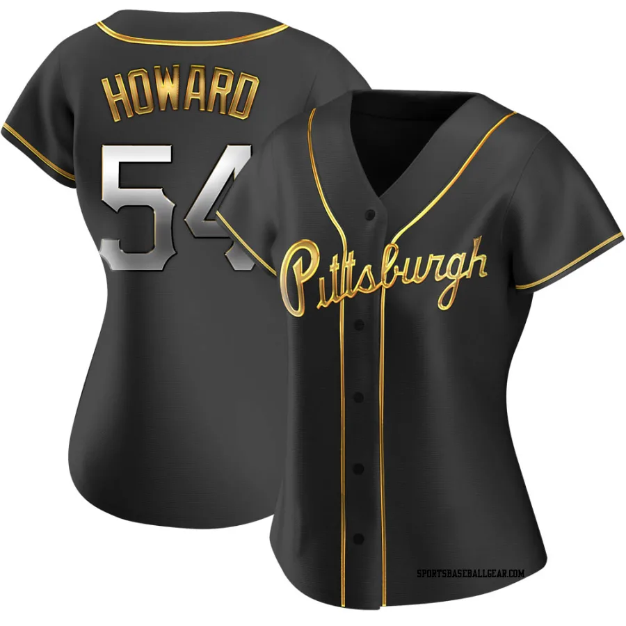 Sam Howard Women's Pittsburgh Pirates Black Golden Replica Alternate Jersey