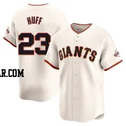 Sam Huff Men's San Francisco Giants Cream Limited Home Jersey