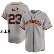 Sam Huff Men's San Francisco Giants Gray Limited Away Jersey