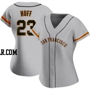 Sam Huff Women's San Francisco Giants Gray Replica Road Jersey